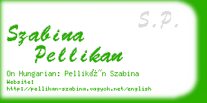 szabina pellikan business card